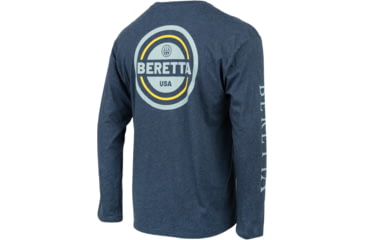 Image of Beretta USA 2.0 T-Shirt - Mens, Long Sleeve, Navy Heather, 2XL, TS230T1890051YXXL