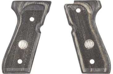Image of Beretta Wood Pistol Grip w/ Medallion, 92/96, Grey, E01439
