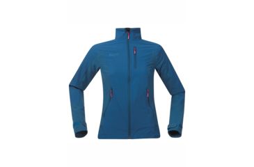 Image of Bergans of Norway Torfinnstind Jacket - Womens-Dp Sea/Hot Pink-Small