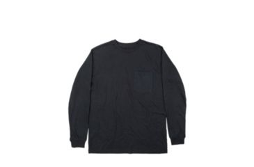 Image of Berne Heavyweight Long Sleeve Pocket Tee - Mens, Black, Small, Regular, 92021152950