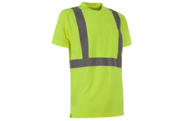 Image of Berne Hi-Vis Type R Class 2 Performance Short Sleeve Tee - Mens, Yellow, Small HVK012YWR360