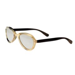 Image of Bertha Alexa Polarized Sunglasses, Honey/black / Silver BRSBR007MC