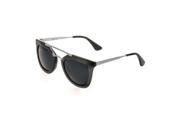 Image of Bertha Ella Polarized Sunglasses, Grey / Black BRSBR010G