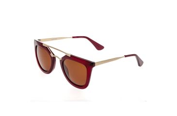 Image of Bertha Ella Polarized Sunglasses, Red / Brown BRSBR010R