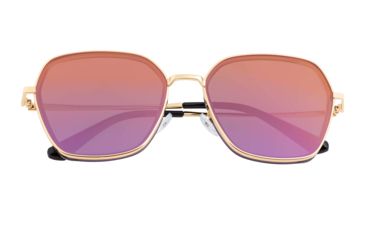 Image of Bertha Emilia Polarized Sunglasses - Women's, Gold/Purple-Gold, One Size, BRSBR037PU