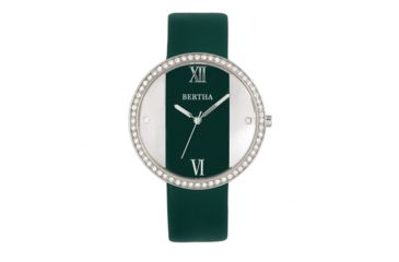 Image of Bertha Ingrid Leather-Band Watch, Teal, One Size, BTHBR9102