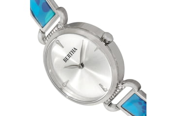 Image of Bertha Katherine Enamel-Designed Bracelet Watch, Blue - Womens, BTHBS1302