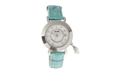 Image of Ladies Hannah Watch,35mm,White Dial,Turquois Leather Strap