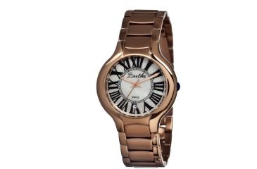 Image of Bertha Maude Ladies Watch, Rose Gold Metal Band, Rose Gold Bezel, Black Analog Dial, Rose Gold Hand BTHBR2605
