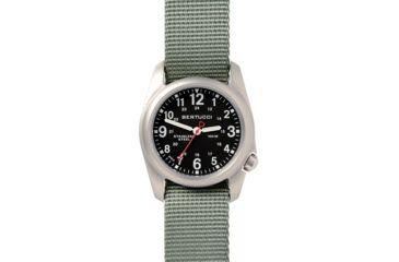 Image of Bertucci Watches A-2S Field Watch with Black dial/Brushed Stainless Case, 40mm 11051