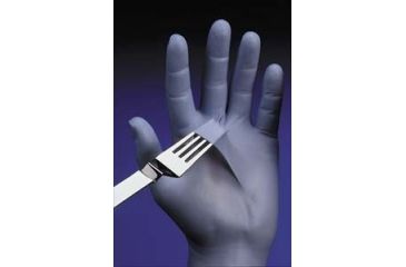 Image of Best Manufacturing N-DEX Ambidextrous Powdered Nitrile Gloves, Best Manufacturing 7005XL N-DEX Original, 4 Mil Thickness, 24.1 Cm (91/2'') Length