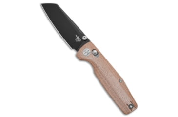 Image of Bestech Knives Bestech Knives Slasher Bar Lock Knife Natural Micarta 3" Black D2 BG43E, Brown, D2, adult, BHQ-227340