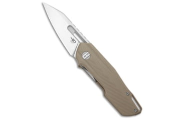 Image of Bestech Knives Bestech Knives Toddler Liner Lock Knife Beige G-10 3" Satin/SW BG64C, Tan, Sandvik 14C28N, adult, BHQ-216177