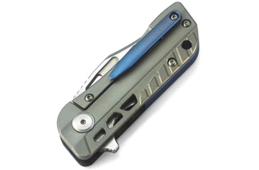 Image of Bestech Knives Engine Bowie Framelock Folding Knife, 2.25in Satin S35Vn SS Clip Point Blade, Carbon Fiber Handle With Gray Titanium Back Handle, Thumb Pull, Pocket Clip, BT1806A