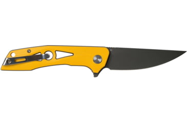Image of Bestech Knives Eye of Ra Linerlock Yellow Folding Knife, 3.38 gray coated D2 tool steel blade, Yellow G10 handle, BG23C