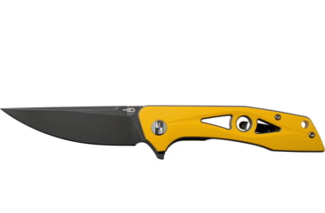 Image of Bestech Knives Eye of Ra Linerlock Yellow Folding Knife, 3.38 gray coated D2 tool steel blade, Yellow G10 handle, BG23C