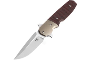 Image of Bestech Knives Freefall Linerlock Folding Knife, Black and red, Black and red sculpted carbon fiber handle, BT2007D
