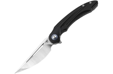 Image of Bestech Knives Irida Linerlock Black Folding Knife, 3.88 satin finish 154CM stainless blade, Black G10 handle, BG25A