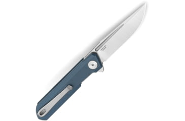 Image of Bestech Knives Mini Dundee Folding Knife, 4in Closed, 3in Stonewash/Satin D2 Tool Steel Blade, Slate Blue G10 Handle, BMK03D