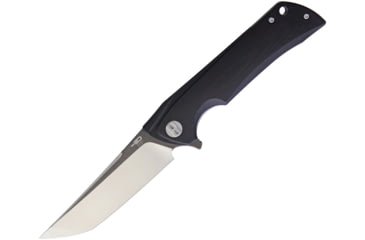 Image of Bestech Knives Paladin Linerlock Black Tanto Folding Knife, 3.63 D2 tool steel tanto black stonewash and sati, Black G10 handle, BG16A-2
