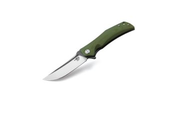Image of Bestech Knives Scimitar BG05B 3.75 in Plain Edge Folding Blade, Green G10 Handle 4015846