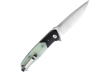 Image of Bestech Knives Swordfish MagnaCut Folding Knife, 4in, Satin MagnaCut Steel Blade, Jade/Black G10 Handle, BG03L