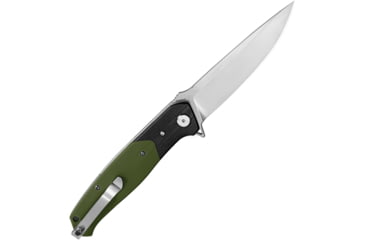 Image of Bestech Knives Swordfish Linerlock Folding Knife, 4in, MagnaCut, Plain Edge, G10 Handle, Black/Green, BG03J