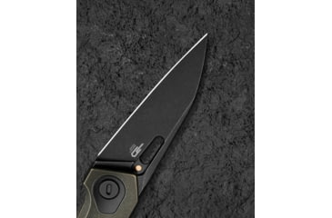 Image of Bestech Knives VK-Void Folding Knife, 4.25in Closed, 2.88in Black Stonewash Elmax Steel Blade, Black/Bronze Stonewash Titanium Handle, Nylon Case, BT2305D