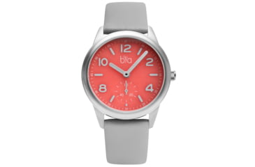 Image of Bia Suffragette Watches, Pink Dial, Gray Strap, Steel, One Size, B1016