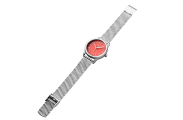 Image of Bia Suffragette Watches, Pink Dial, Ss Mesh Bracelet, Steel, One Size, B1015