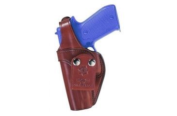 Image of Bianchi 3S Plain Tan Right Hand Belt Loop Holster - Fits Glock 17, 22 and similar size models 18010