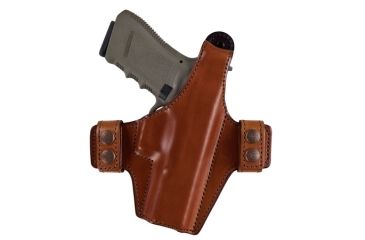 Image of Bianchi Model 130 Allusion Series Classified Thumb Break Retention Holster Size13C For Smith &amp; Wesson M&amp;P 9mm/.40 4.25 Inches Tan Right Hand