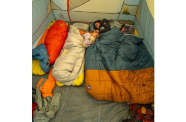 Image of Big Agnes Dream Island 20 Sleeping Bag, Tapestry/Brown Sugar, Double Wide, BDIDW2025