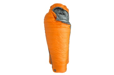Image of Big Agnes Torchlight EXP 0 Sleeping Bag, Tangelo/Chinois Green, Small, BTEXPSL025