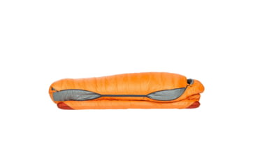 Image of Big Agnes Torchlight EXP 0 Sleeping Bag, Tangelo/Chinois Green, Small, BTEXPSL025