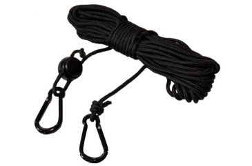 Image of Big Game Treestands Deluxe Lift Cord, includes 2-Heavy Duty Caribiner Clips, Black LA075
