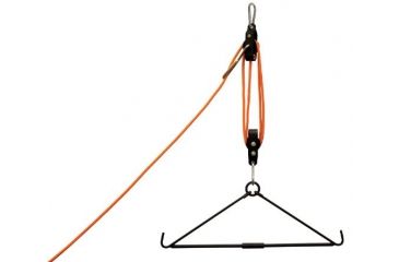 Image of Big Game Treestands Magnum Lift System, includes Gambrel, Rope, Weight-Reducing Pulley System, Black MLS01-V