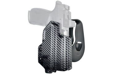Image of Black Scorpion Outdoor Gear OWB Paddle Holster, Sig Sauer P365 X-MACRO w/ TLR-7, TLR-8, Right Hand, Carbon Fiber, HC03-PADDLE-P365MACRO
