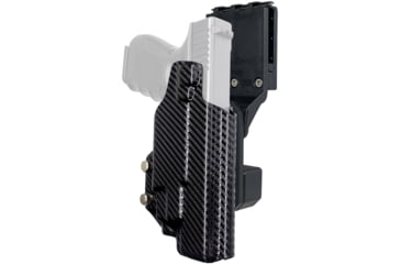 Image of Black Scorpion Outdoor Gear Pro Competition OWB Holster, Glock 17, 19, 19X, 22, 31, 44, 45 w/ TLR7, TLR8, Right Hand, Carbon Fiber, HC04-USPSA-GL17TLR8CFRH