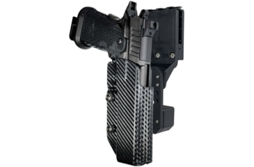 Image of Black Scorpion Outdoor Gear Pro Competition OWB Holster, Staccato XC, Right Hand, Carbon Fiber, HC04-USPSA-STACCATOXC-CFRH