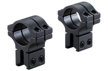 Image of Model 263 1in Long Double Strap Dovetail Rings,High,Matte Black