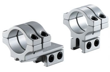 Image of Model 278 1in Long Double Strap Offset Dovetail Rings,Silver