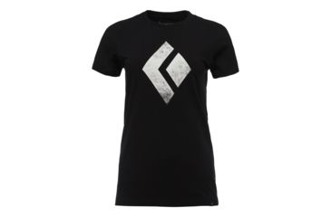 Image of Demo, Black Diamond Chalked Up Short Sleeve T-Shirt - Women's, Black, Small, AP7300520002SML1