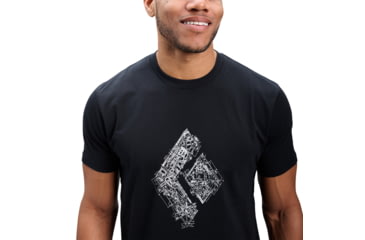 Image of Black Diamond Engineered Diamond Short Sleeve Tee - Mens, Black, Extra Large, AP7524720002XLG1