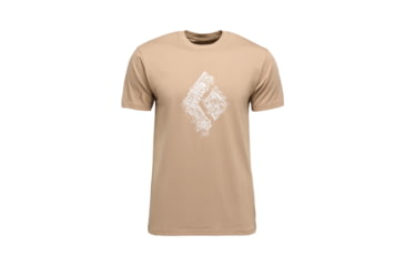 Image of Black Diamond Engineered Diamond Short Sleeve Tee - Mens, Mushroom, Large, AP7524722015LRG1