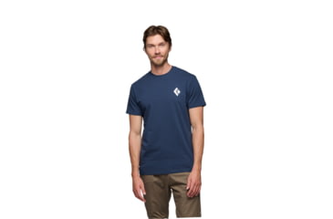 Image of Black Diamond Equipment For Alpinist Short Sleeve T-Shirt - Men's, Indigo, Extra Large, APYL4X4013XLG1