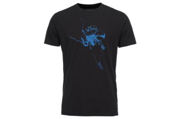 Image of Black Diamond Faceshot Short Sleeve T-Shirt - Mens, Black-Bluebird, Medium, AP7300449087MED1