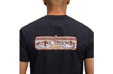 Image of Black Diamond Heritage Alpinist Short Sleeve Tee - Mens, Black, Medium, AP7524670002MED1