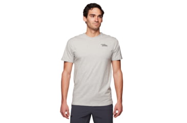 Image of Black Diamond Heritage Equipment Short Sleeve Tee - Mens, Nickel Heather, Large, AP7302311014LRG1