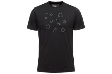 Image of Black Diamond Hexteroid Logo Mens Short Sleeve Tee Shirt, Black, Extra Large, APU49Y015XLG1